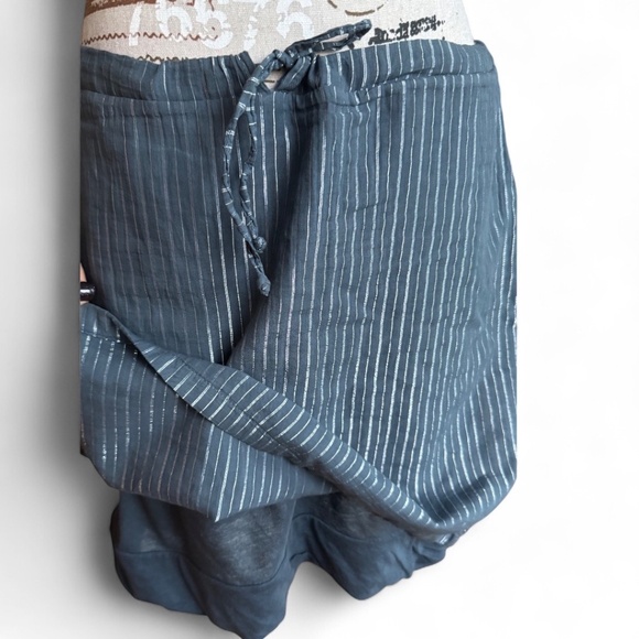 Crossley Metallic Stripe Cotton Mini Skirt – Size S - Picture 3 of 7